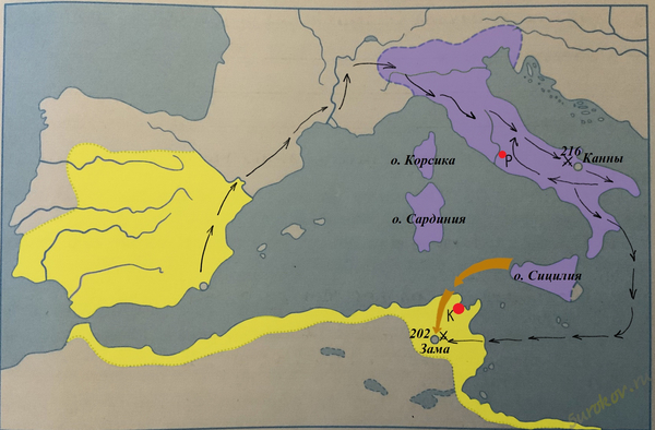 Вторая война Рима с Карфагеном 218 - 201 годы до н.э.